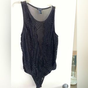 U2B Black Lace Bodysuit